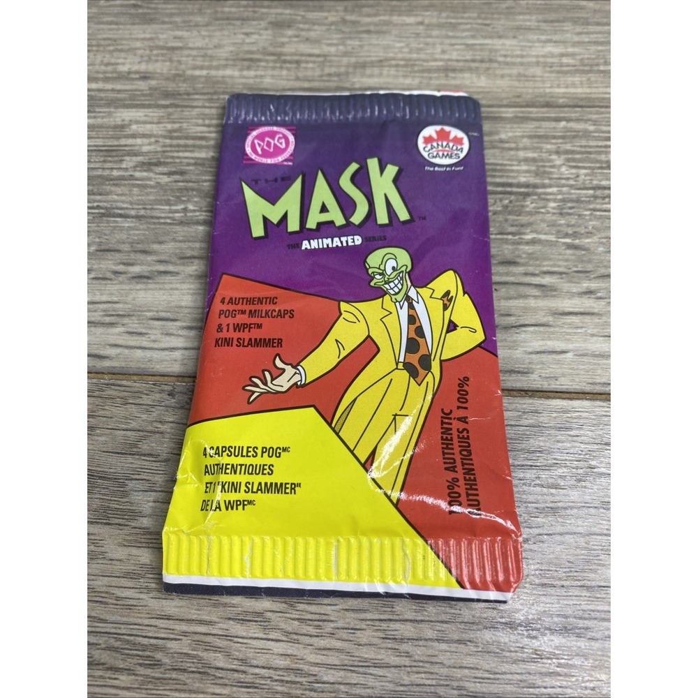 Booster Pog MASK Animated Canada Games 1995 New‎ Sealed